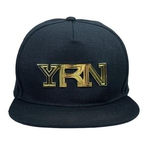 YRN Migos Yung Rich Nation Black Cap Gold Logo SnapBack